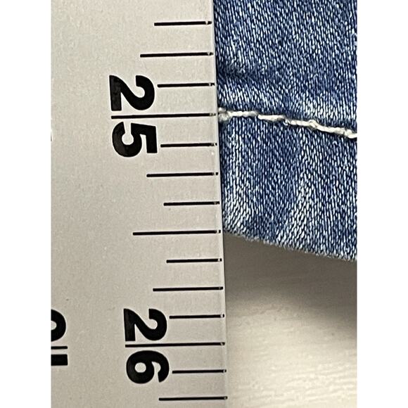 WallFlower Jeans Womens 3 Skinny Stretch Denim Double Button Mid Rise Y2K - Picture 8 of 15